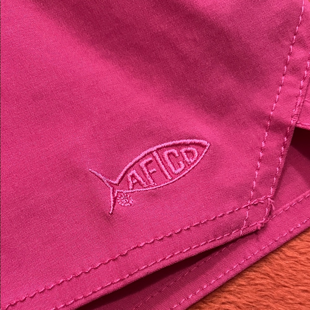 AFTCO Women's Bold Pink Athletic Shorts - Picture 3 of 5